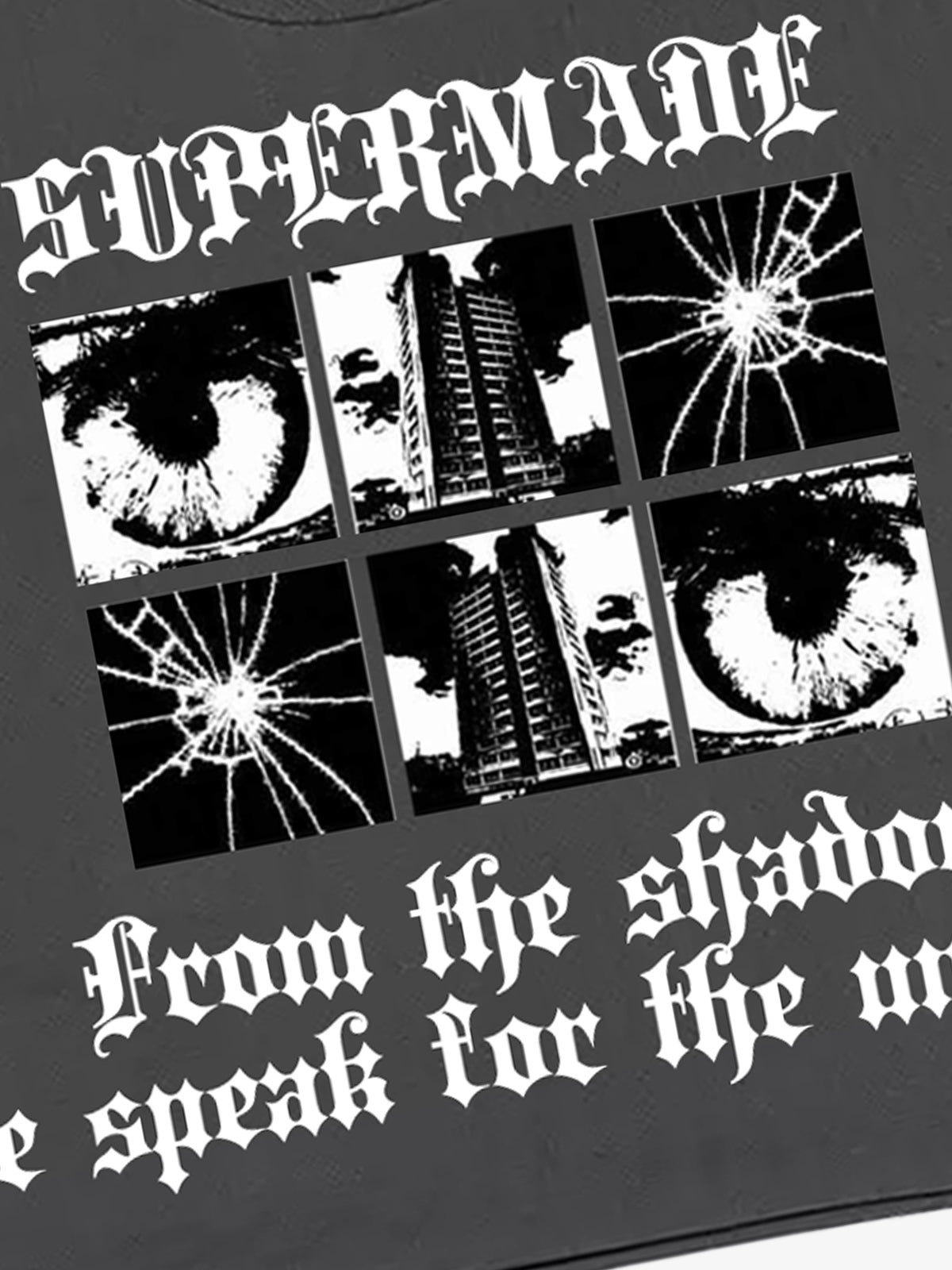 Oversized Crop Top with Bold Graphic Print and Edgy Skeleton Design 