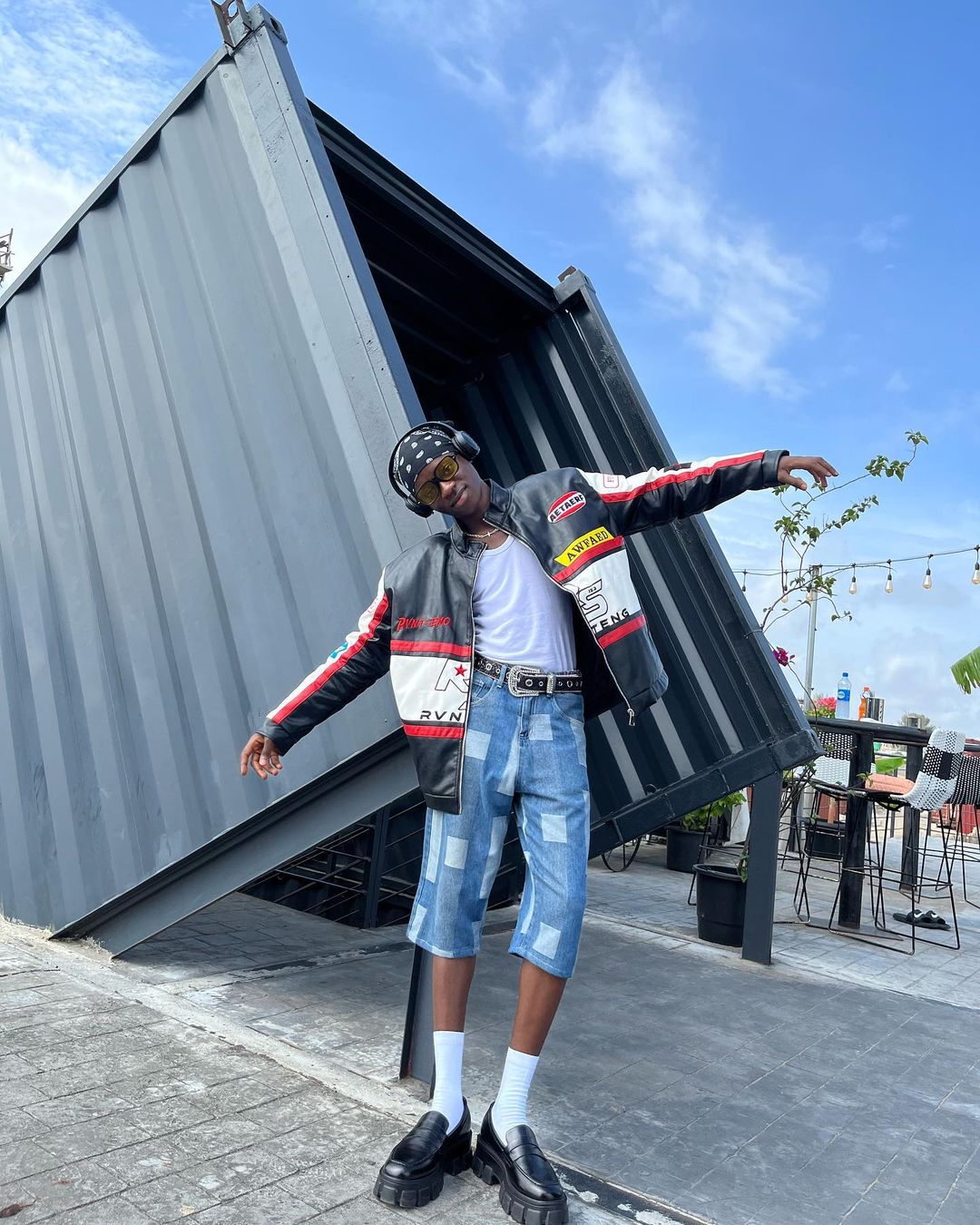 The Supermade American Vintage Hip-hop Biker Cotton Jacket -1539