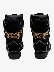 Leopard Star Studded Sneakers