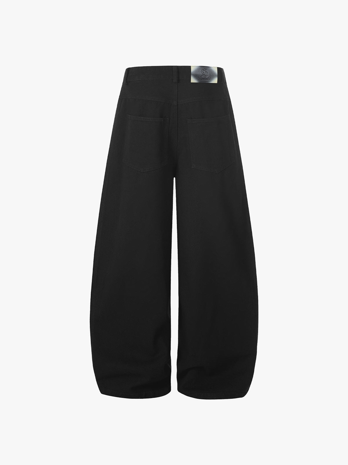 Wide Leg Striped Patchwork Letter Print Pants