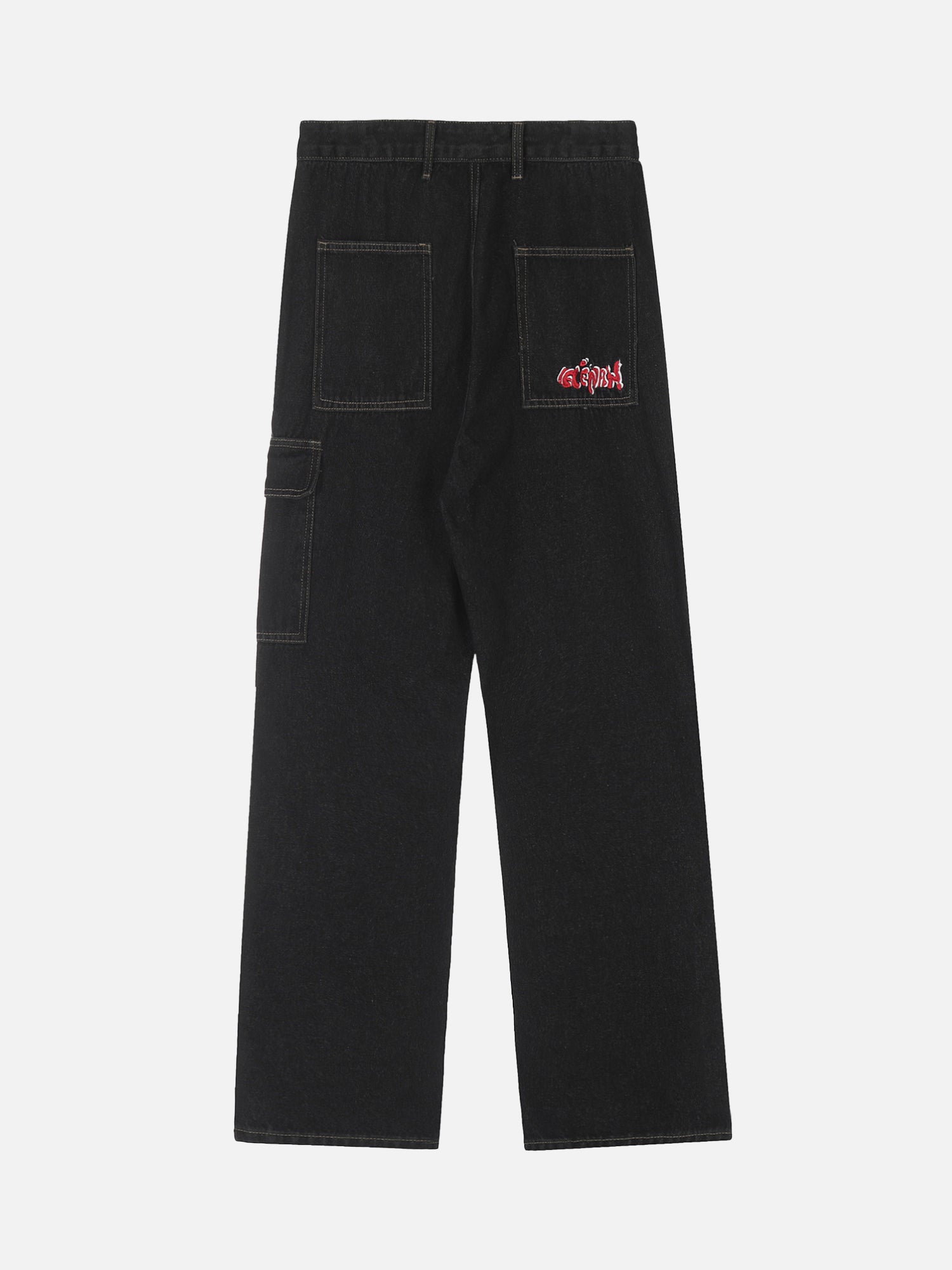 Thesupermade Fashionable Niche Design Pocket Wwork Jeans