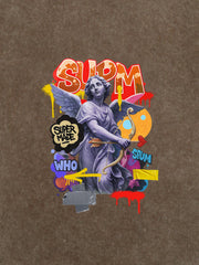 Retro Angel Statue Graffiti T-Shirt 