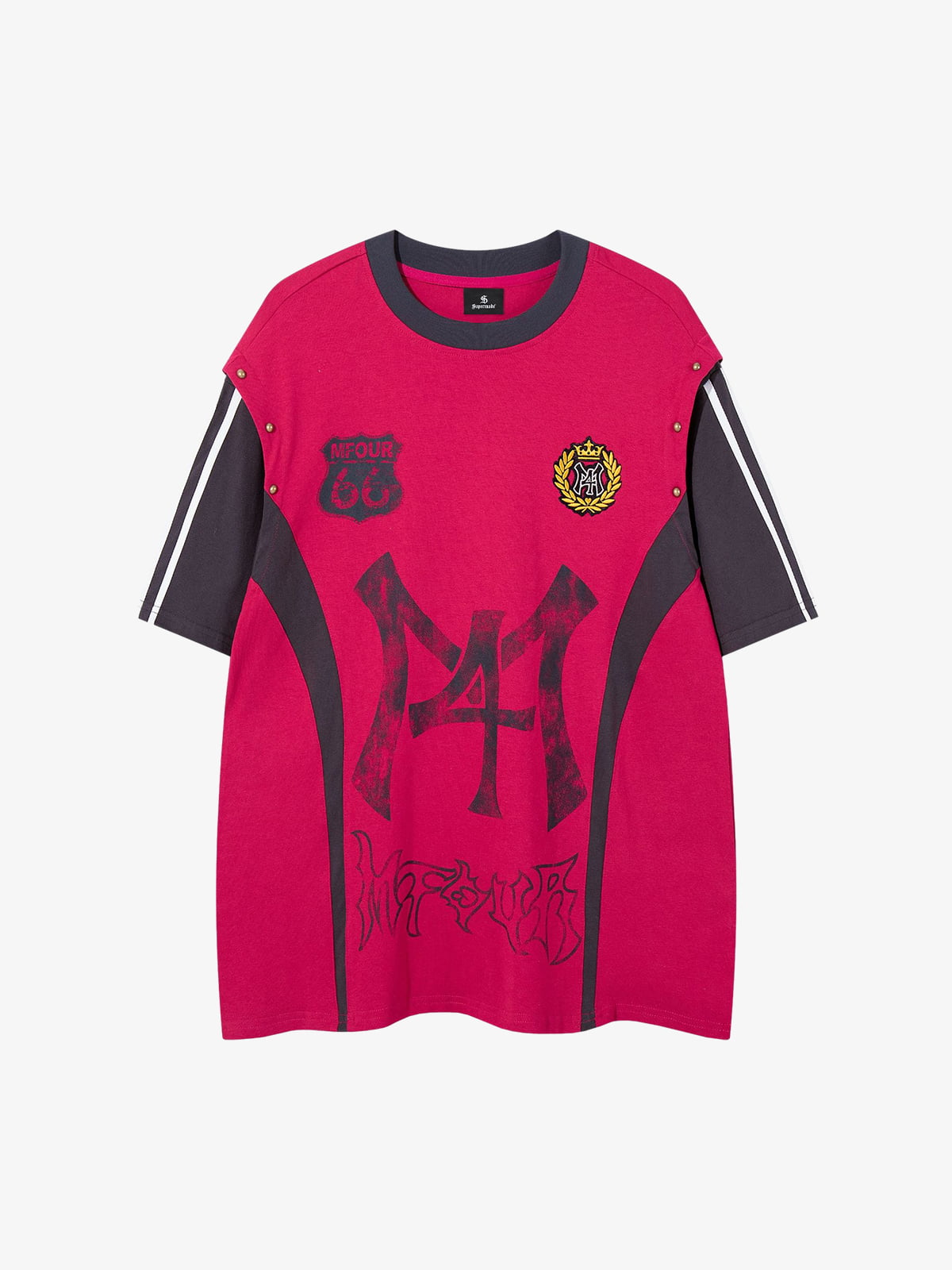 2025 Spring/Summer Graphic T-Shirt with Bold Number Design 