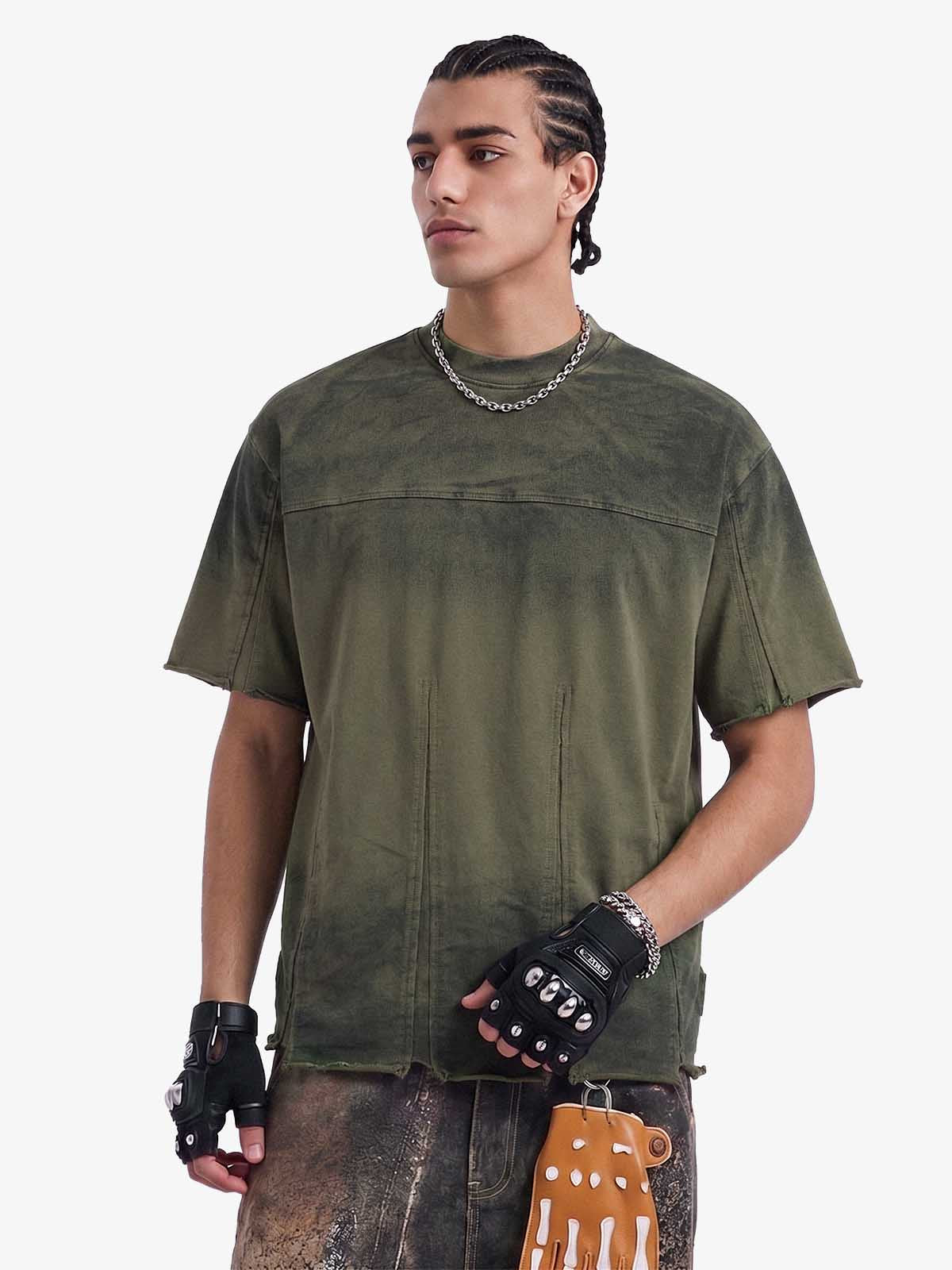 T-shirt surdimensionné à panneaux utilitaires
