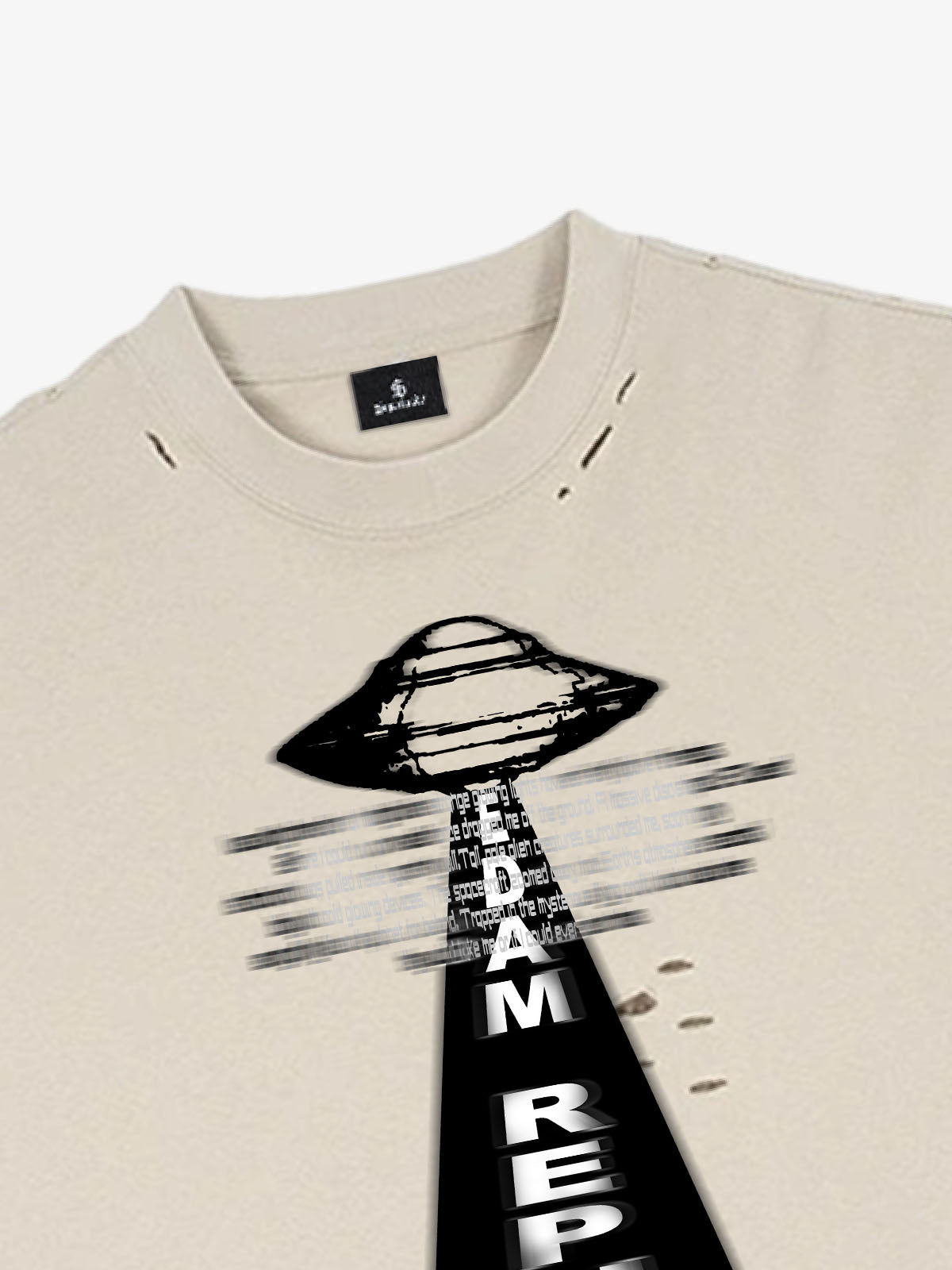 Maglietta corta con grafica UFO