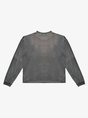 Salt Bones Graphic Distressed Long Sleeve Tee