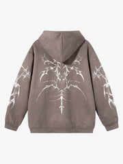 Thorn Letter Graphic Washed Hoodie