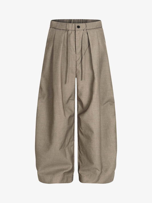Wide-Leg Pleated Trousers for Modern Elegance 