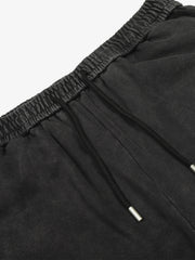 Street Washed Mottled Rivet Letter Print Baggy Sweatpants 