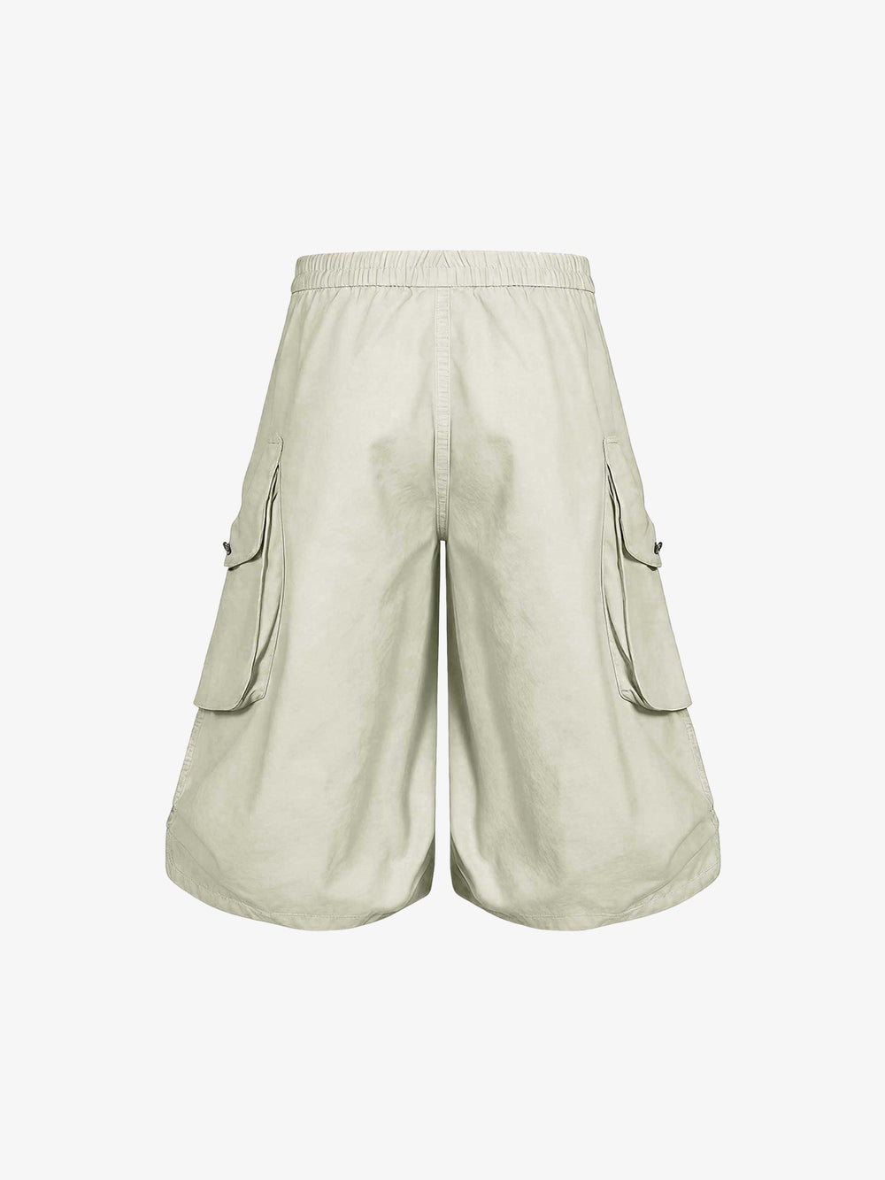 Pantaloncini cargo militari a gamba larga