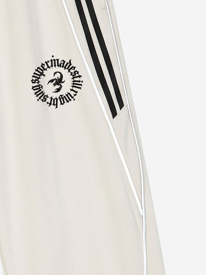 Reflective Stripe Logo Embroidered Tracksuit