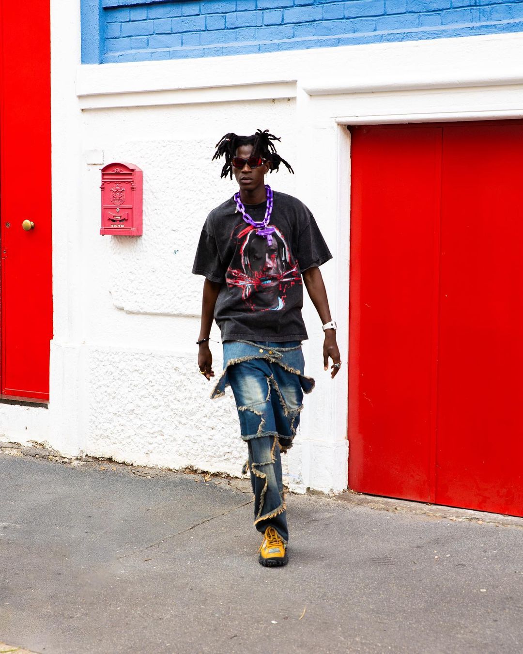 The Supermade European And American Hip-hop Spoof Fun Characters Short-sleeved T-shirt -1443