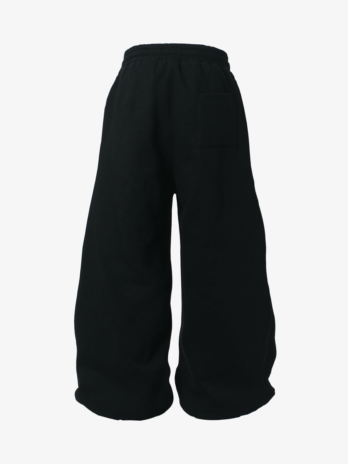 Retro Contrast Letter Star Print Fleece-Lined Sweatpants 