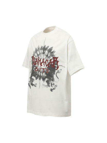 Distressed Batik Graphic T-Shirt 