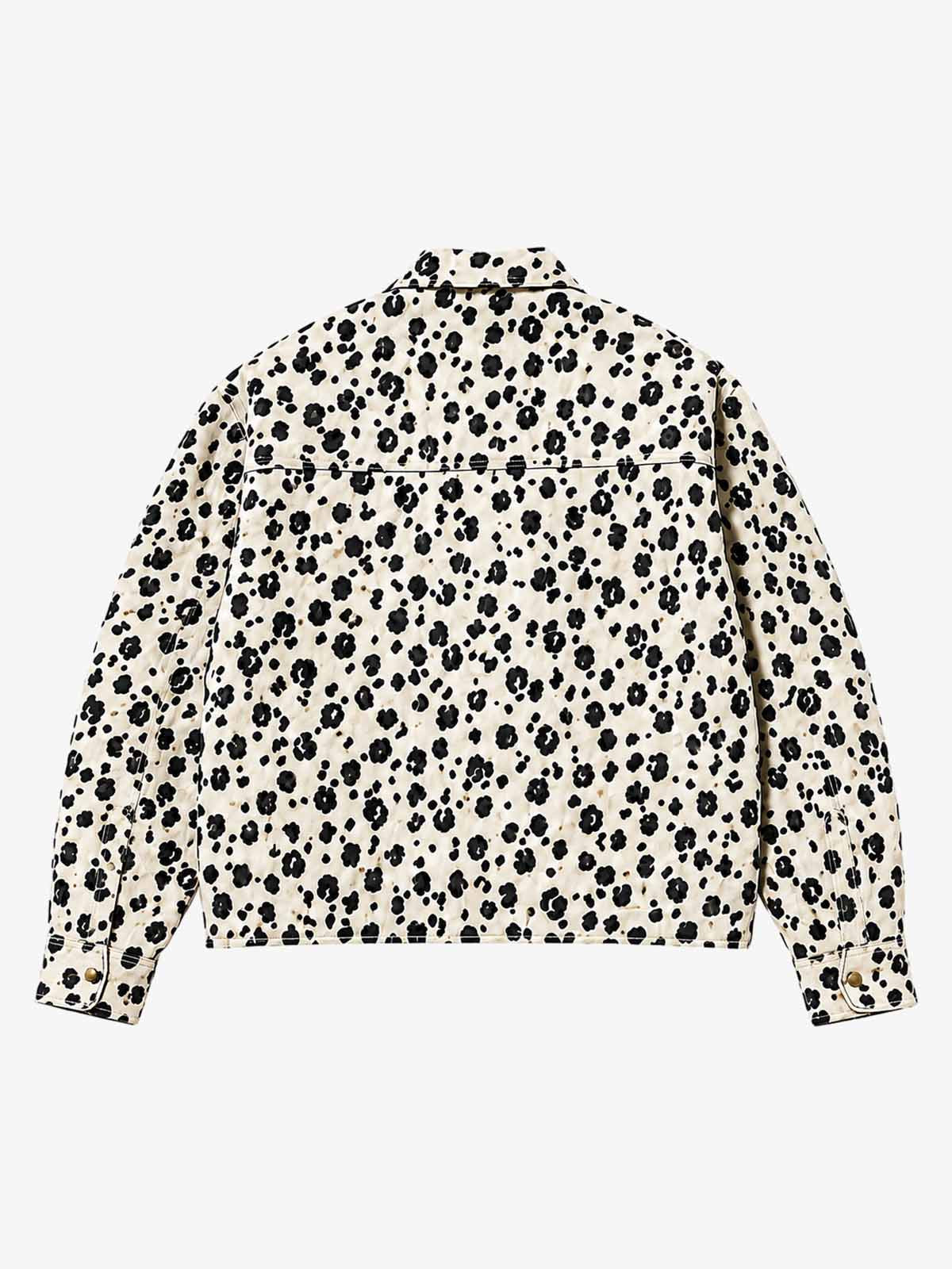 Leopard Racing Gear Patch Denim Jacket