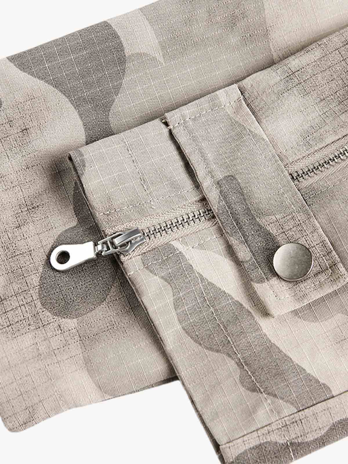 Camouflage Print Utility Jacket for Men - Stylish and Functional Design 