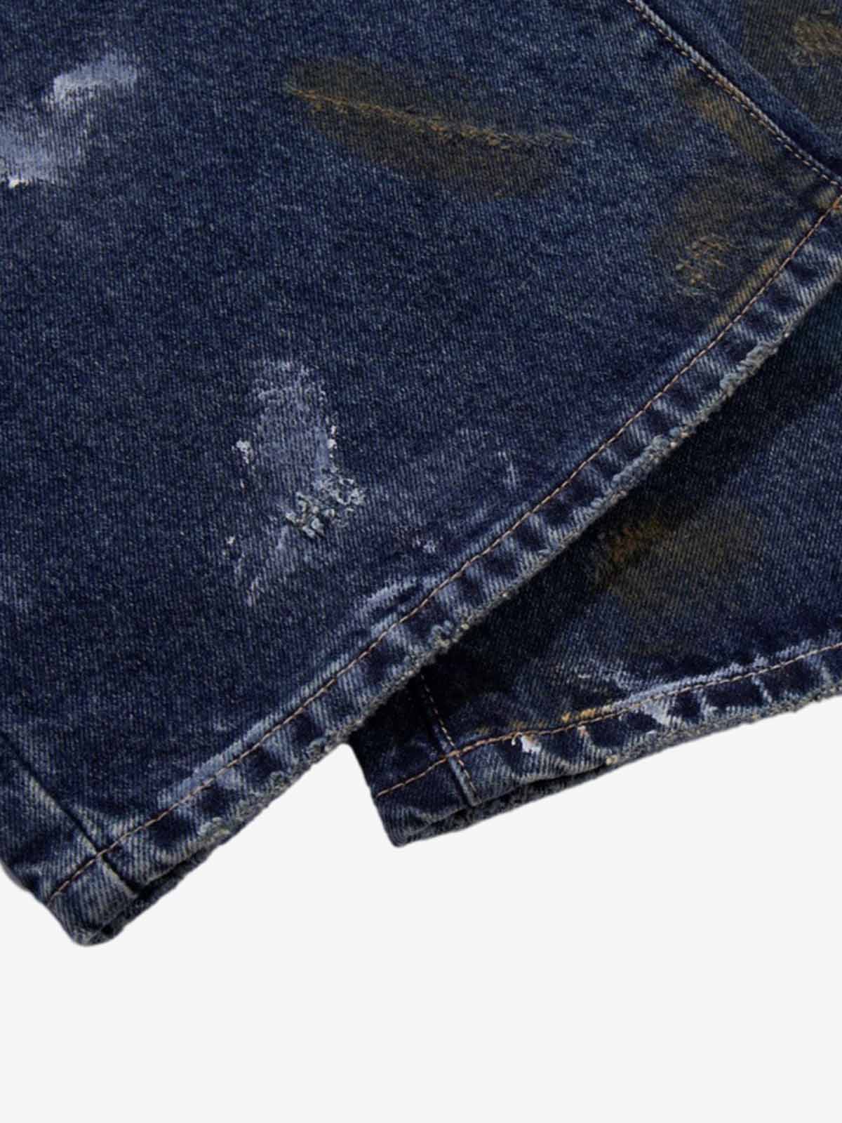 Vintage Washed Distressed Jeans 