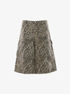Pantaloncini cargo leopardati vintage
