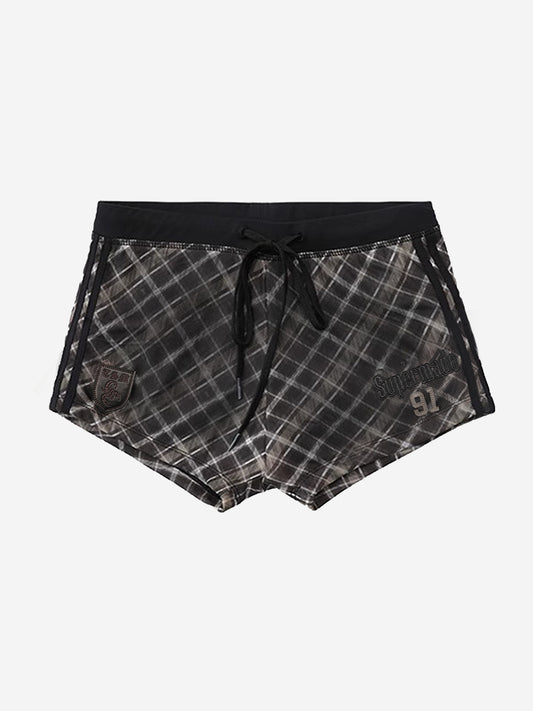Y2K Graphic Striped Sporty Shorts