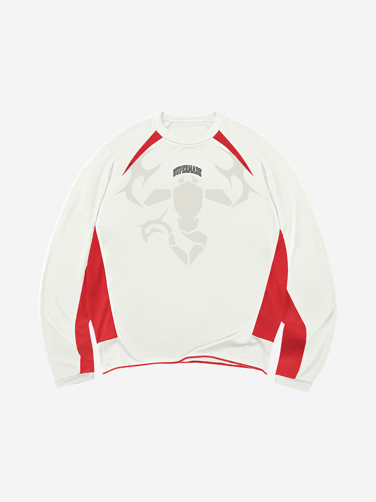 Digital Badge Color Block Sports Long Sleeve Tee