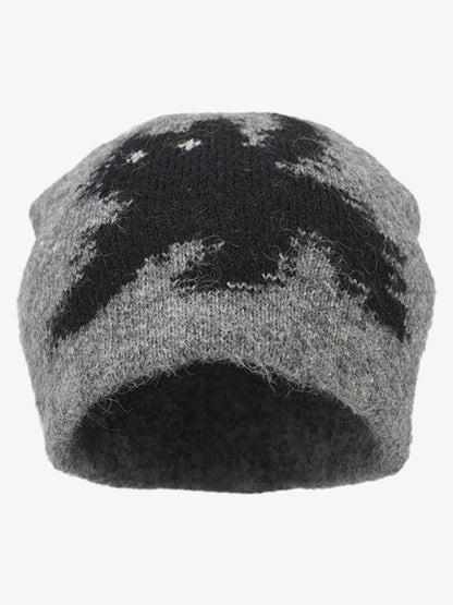 Stylish Knit Beanie with Unique Leaf Design for Winter and Fall 