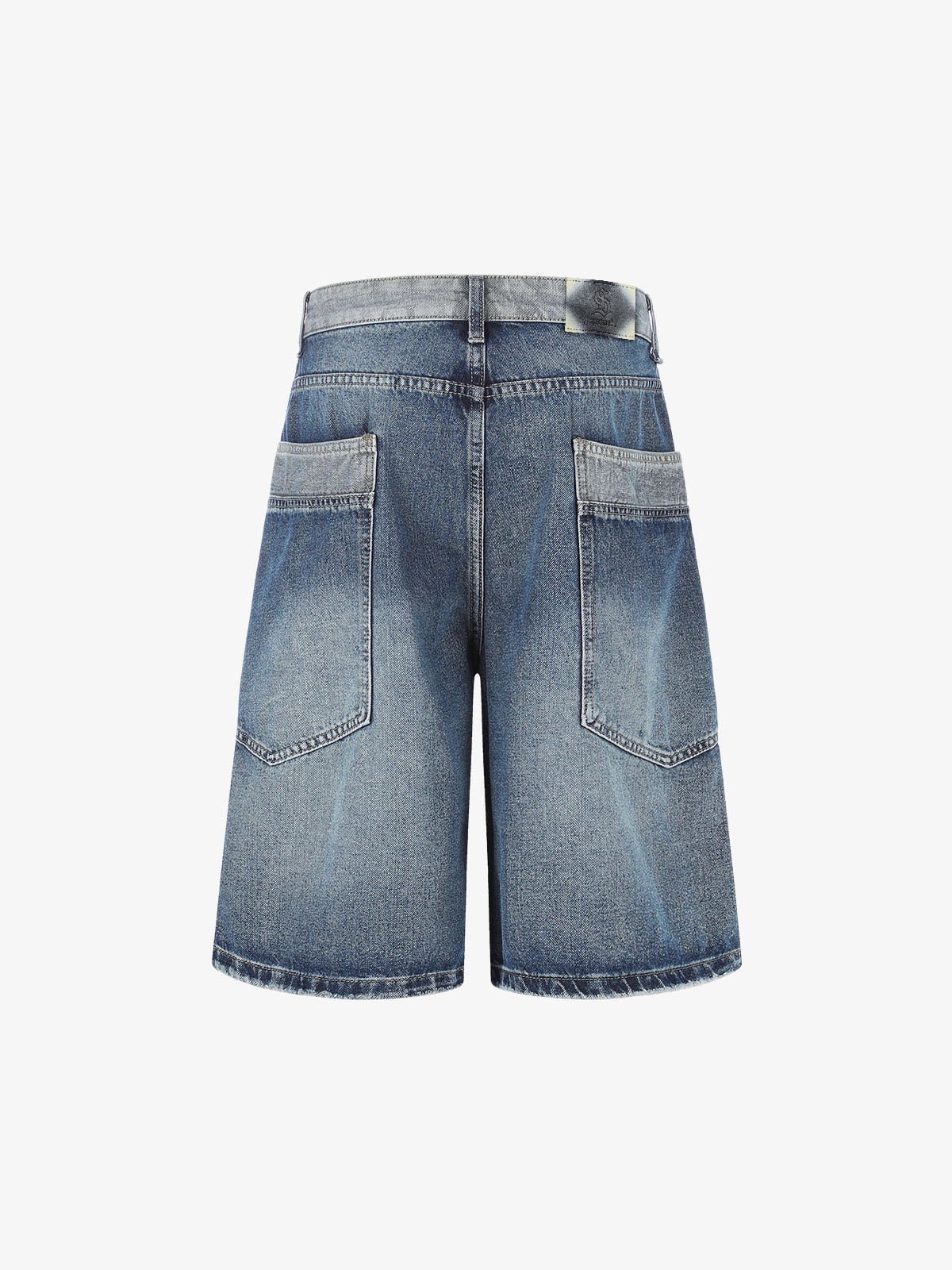 Arbeitskleidungs-Shorts mit Farbblockmuster