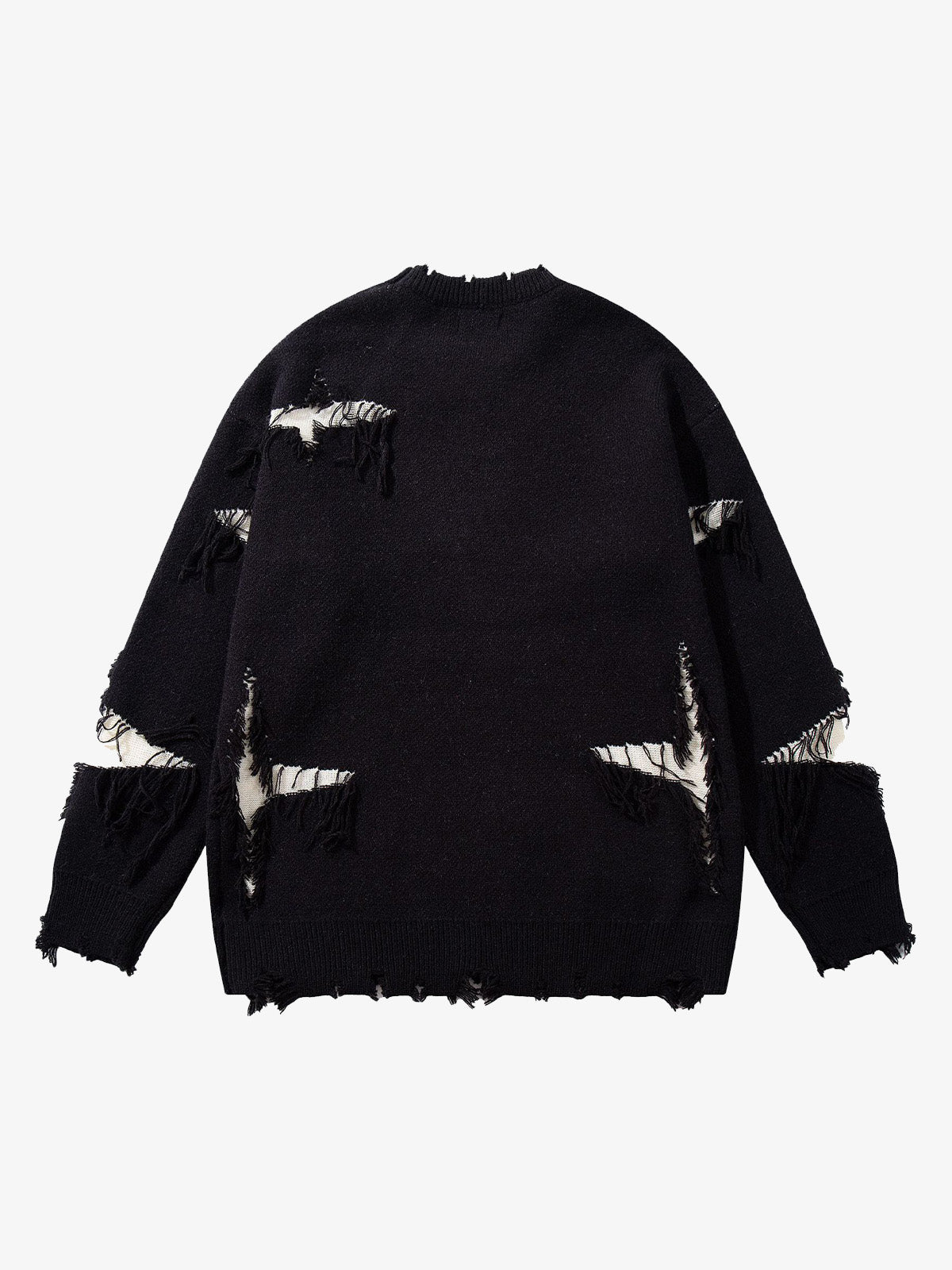 Skull Pattern Knit Sweater - Trendy and Cozy for Casual Wear 