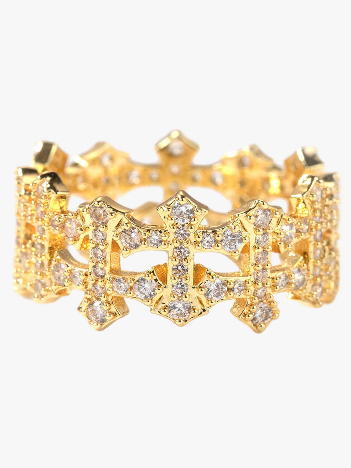 Hollow Cross Ring 