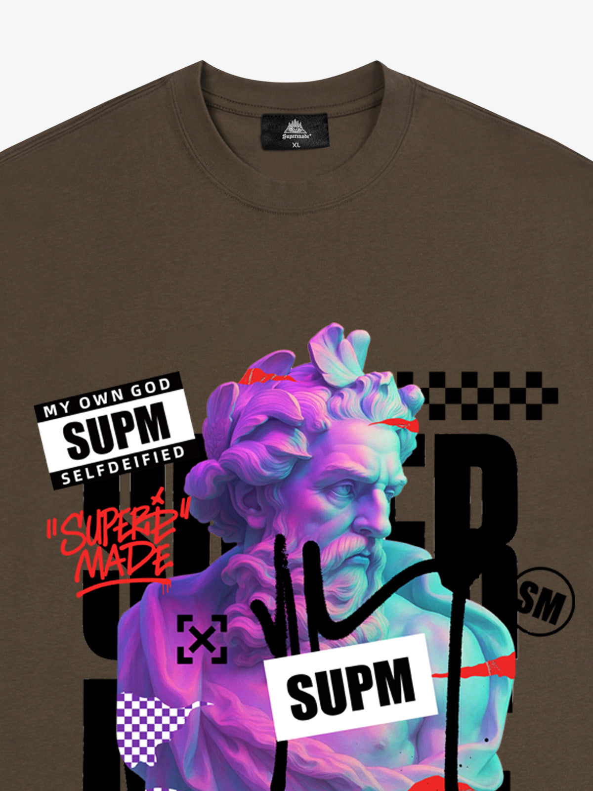 Unique Graphic T-Shirt with Bold Artistic Design for Men 