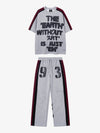Striped Patchwork Two-Piece Set