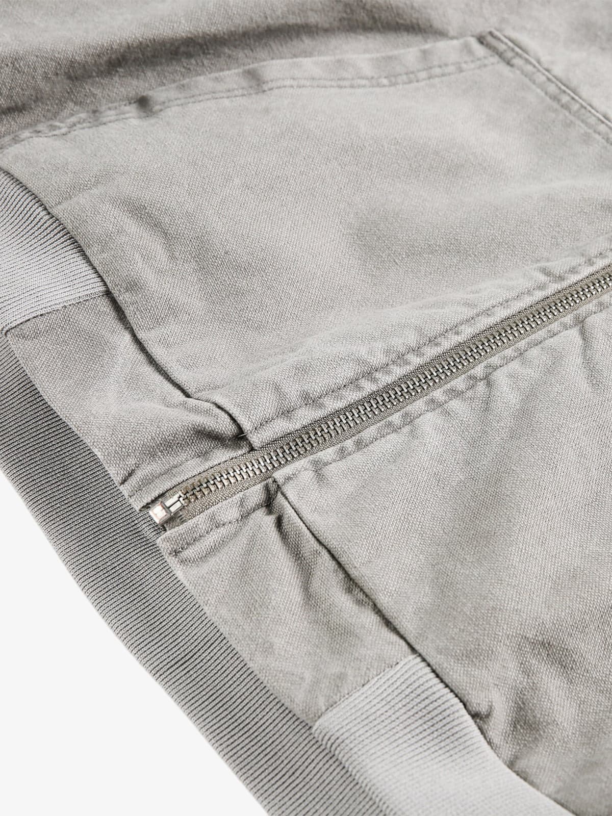 Stylish Hooded Bomber Jacket with Zippered Arm Pocket - Perfect for Casual and Outdoor Wear 