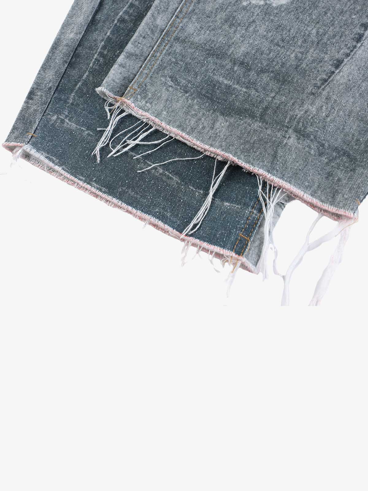 3D Tie Graphic Jeans