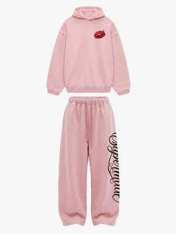 Fleece-Lined Oversized Sweatshirt