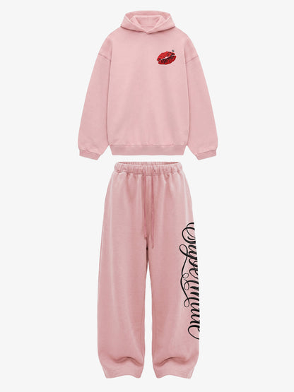 Fleece-Lined Oversized Sweatshirt