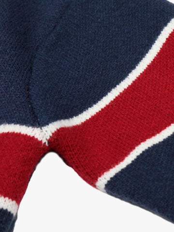 Flag Pattern Boxy Cardigan