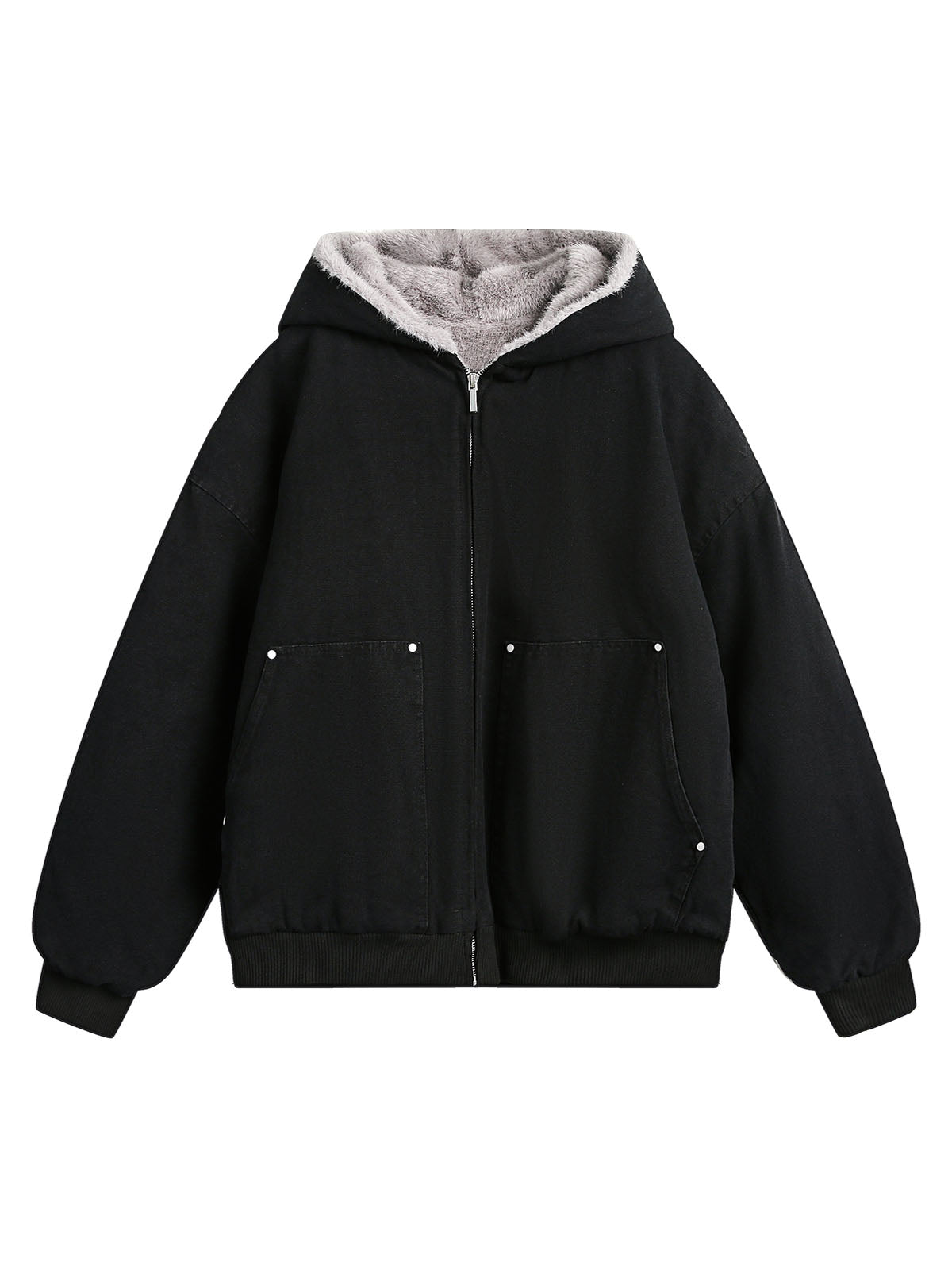 Fur Hooded Zip Up Quilted Jacket | Thesupermade®