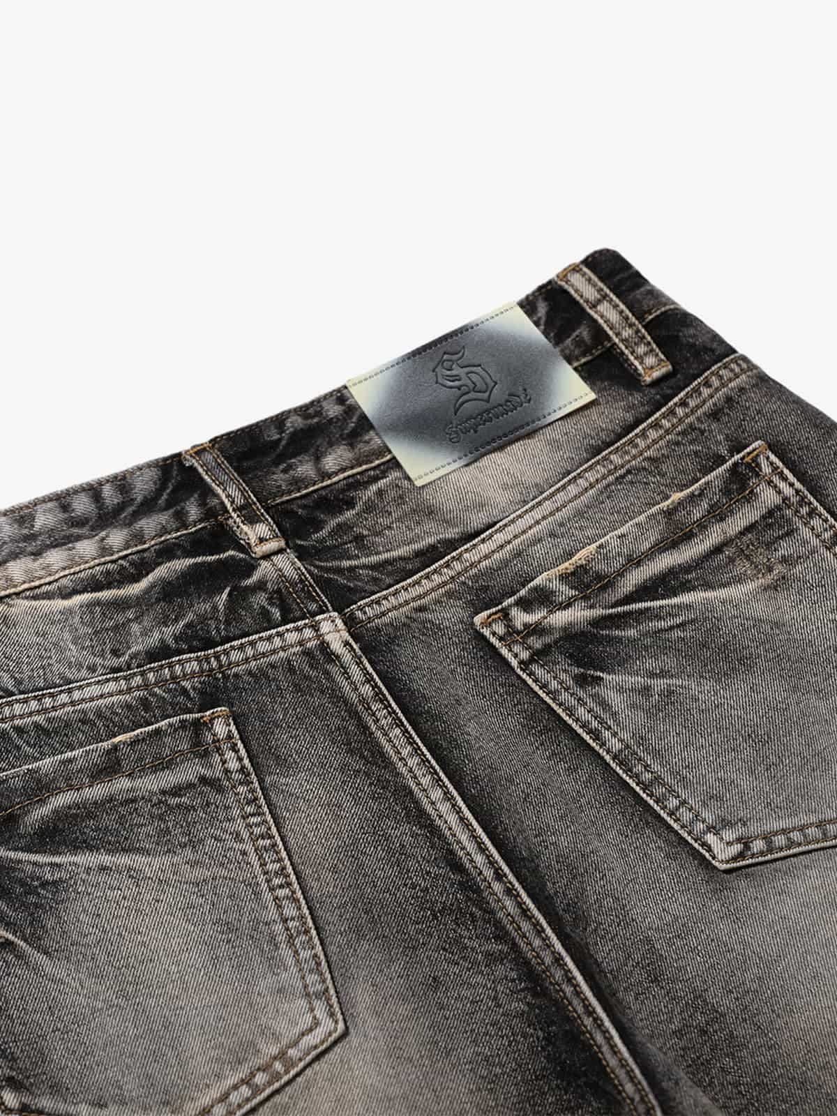 High-Waisted Wide-Leg Cargo Pants with Unique Pocket Design 