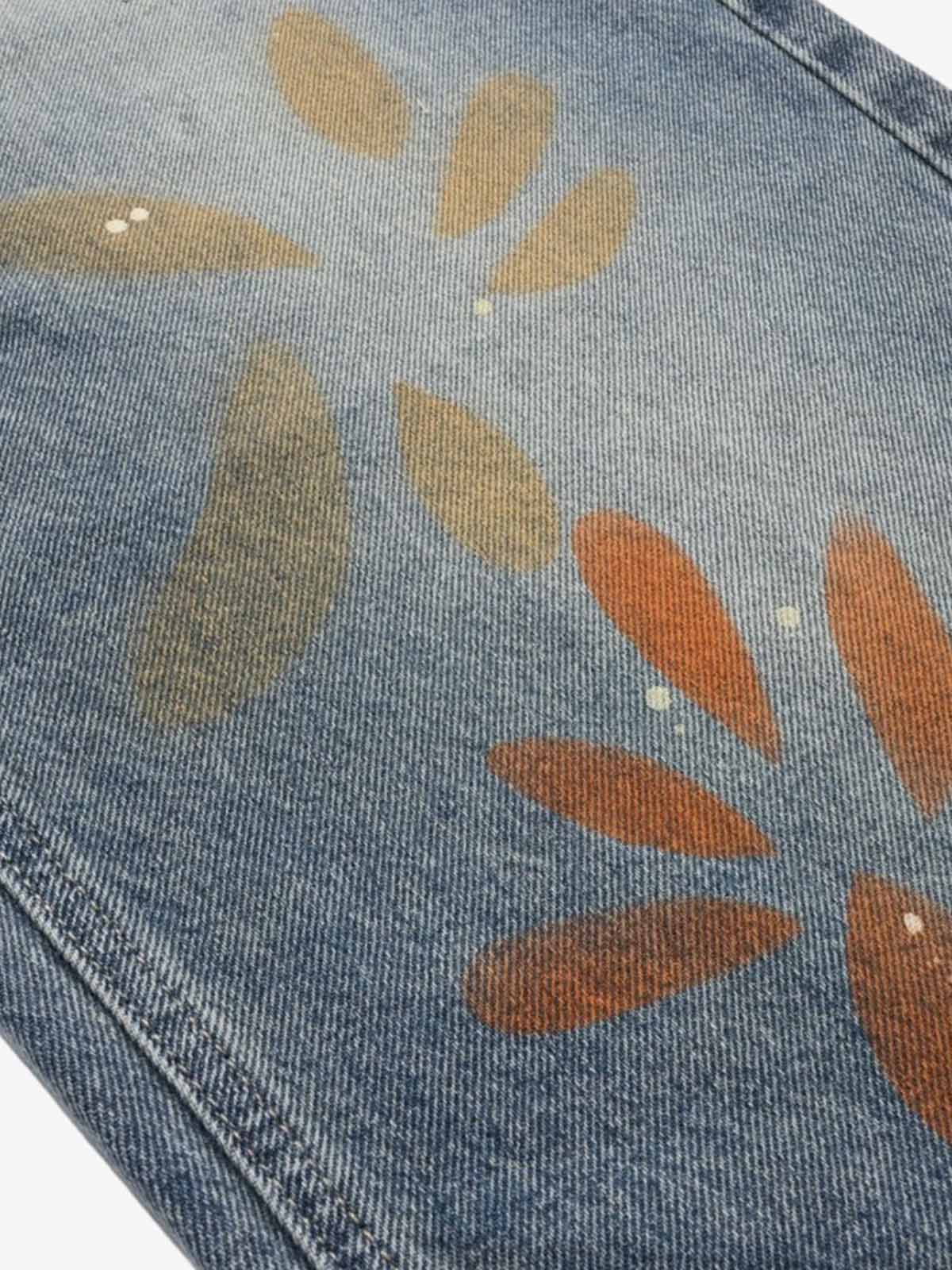 Graffiti Paint-Splatter Jeans