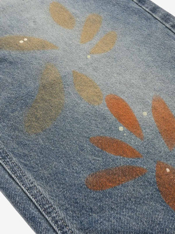 Graffiti Paint-Splatter Jeans