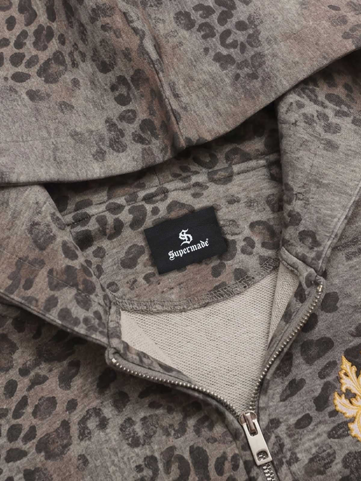 Leopard Script Graphic Sweatshirt