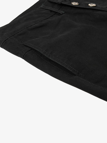 Detachable Multi-Button Flared Casual Flare Pants 
