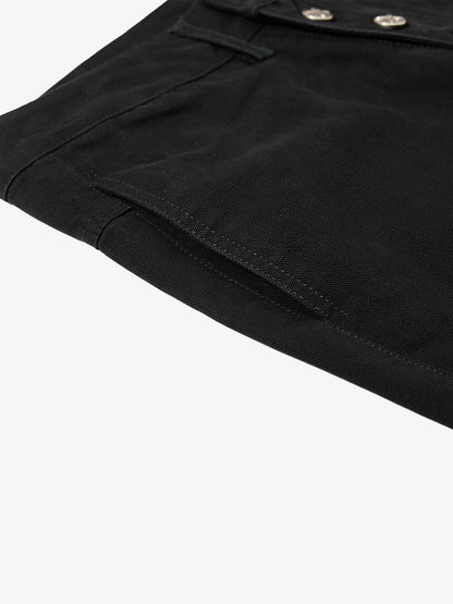 Detachable Multi-Button Flared Casual Flare Pants 