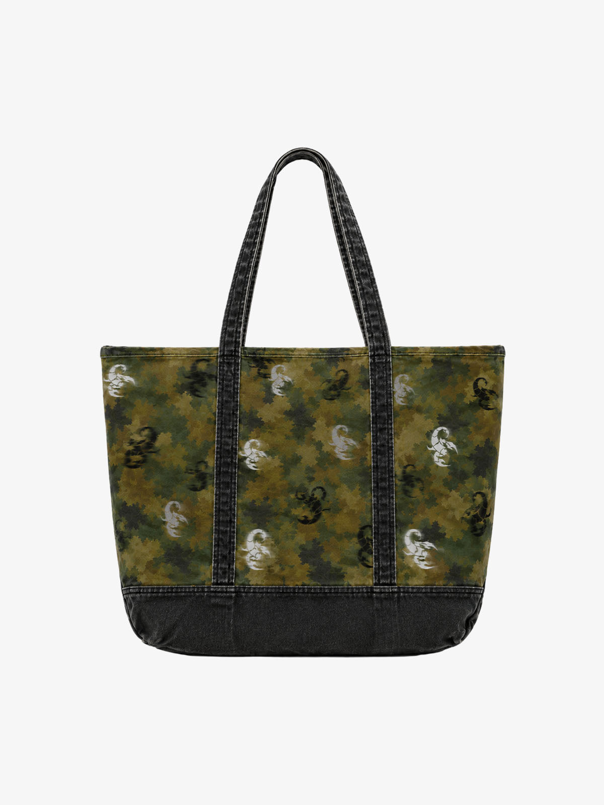 Scorpion Camo Graphic Washed Twill Tote Bag