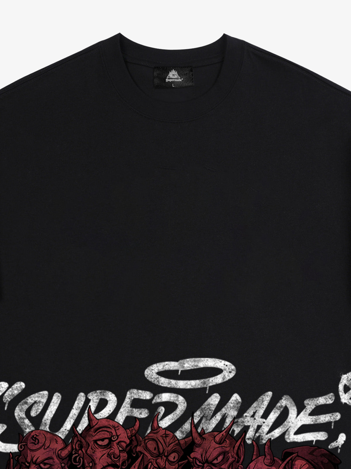Thesupermade Dark Devil Maniac's Gothic Graffiti T-shirt 