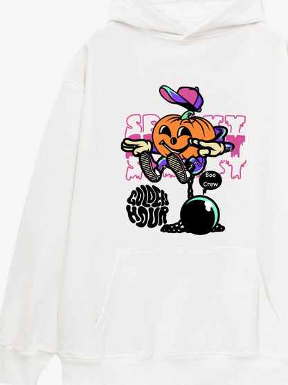 Golden Hour Boo Crew Pumpkin Hoodie 