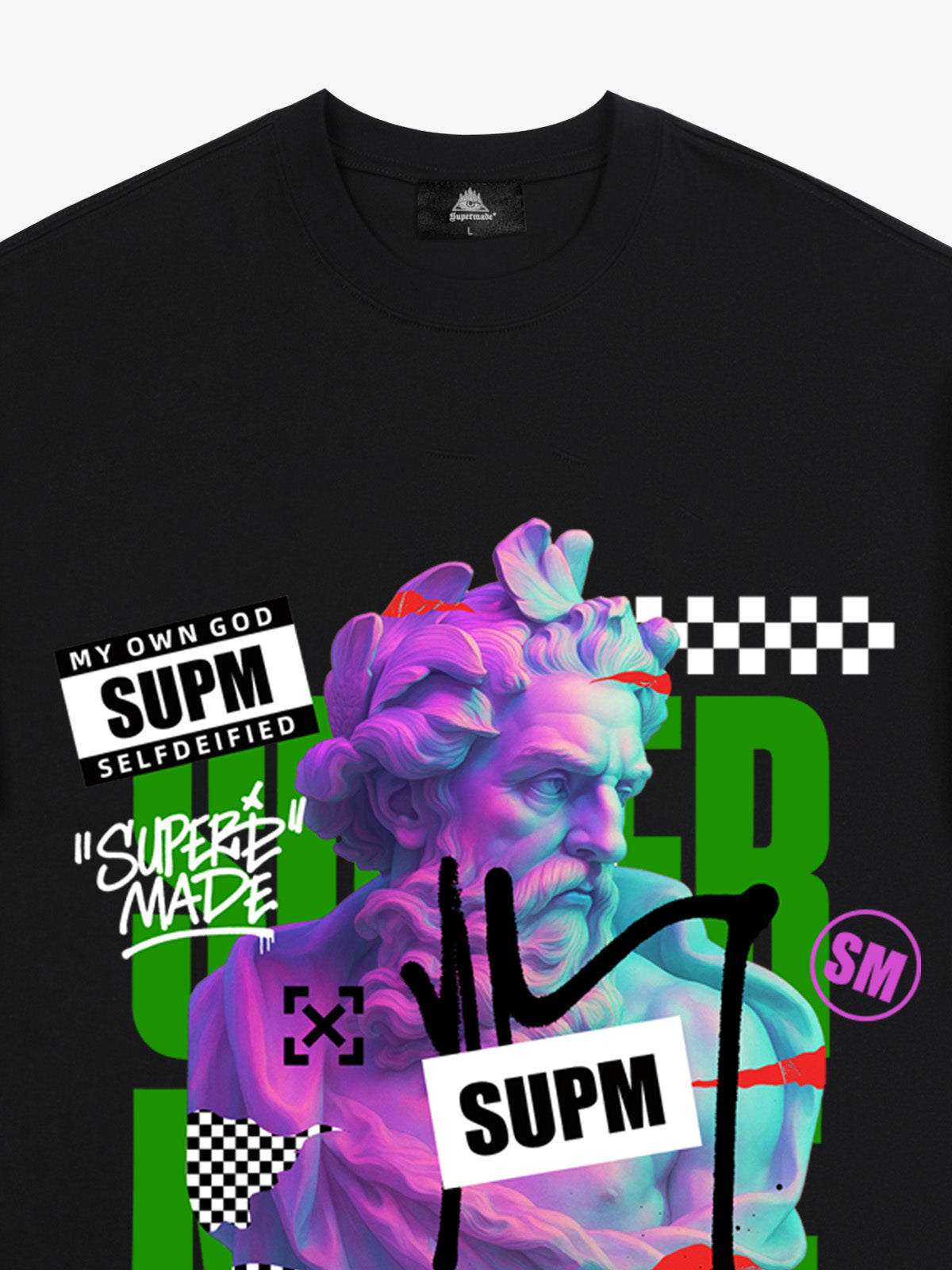 Unique Graphic T-Shirt with Bold Artistic Design for Men 