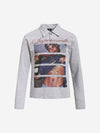 Portrait Graphic Long Sleeve Polo Shirt