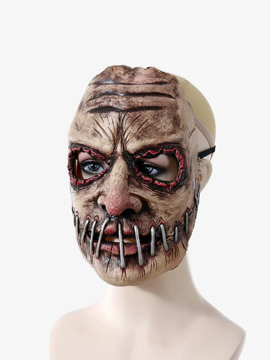 Halloween Zombie Mask with Scary Teeth and Bloody Eyes for Costume Parties 