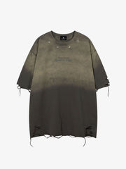 Embroidered Ripped Distressed Tee