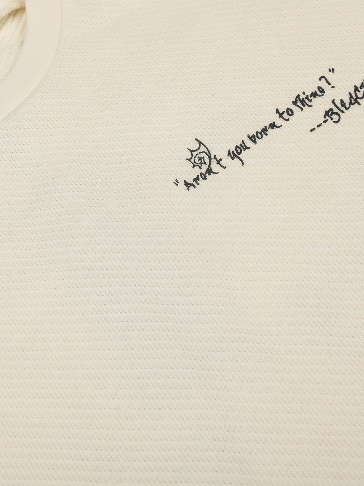 Cotton Blend Long Sleeve Star Print Crewneck Sweater for Women 